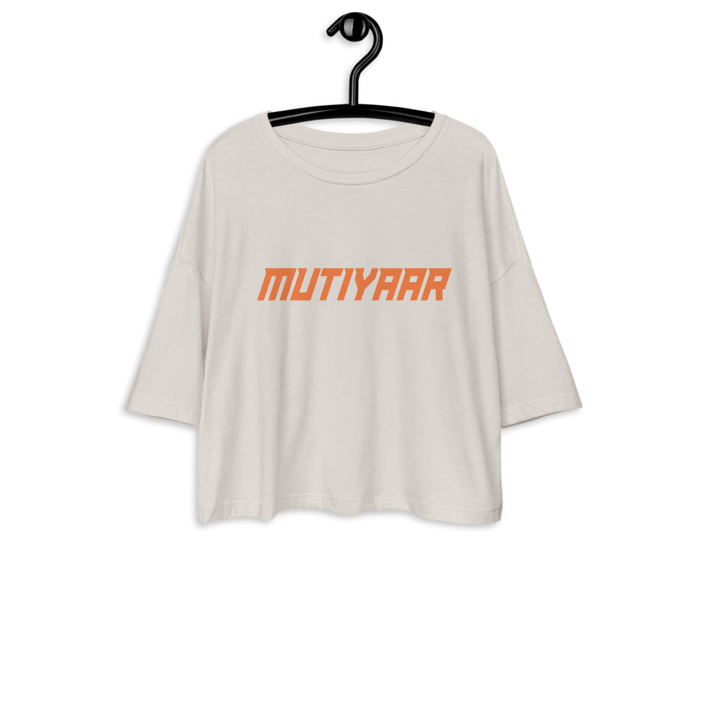 Mutiyaar Loose drop shoulder crop top