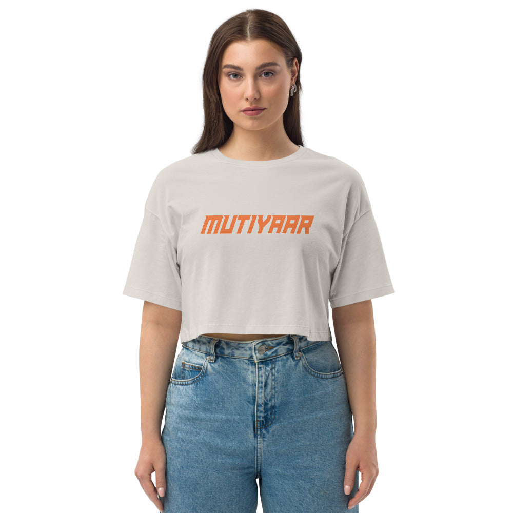 Mutiyaar Loose drop shoulder crop top