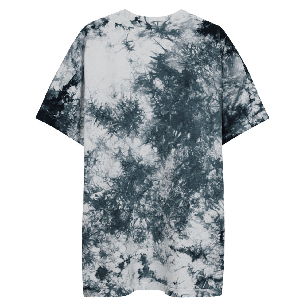 Hanji Embroidery Oversized tie-dye t-shirt
