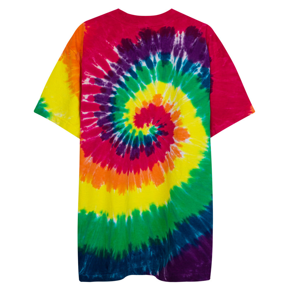 Hanji Embroidery Oversized tie-dye t-shirt