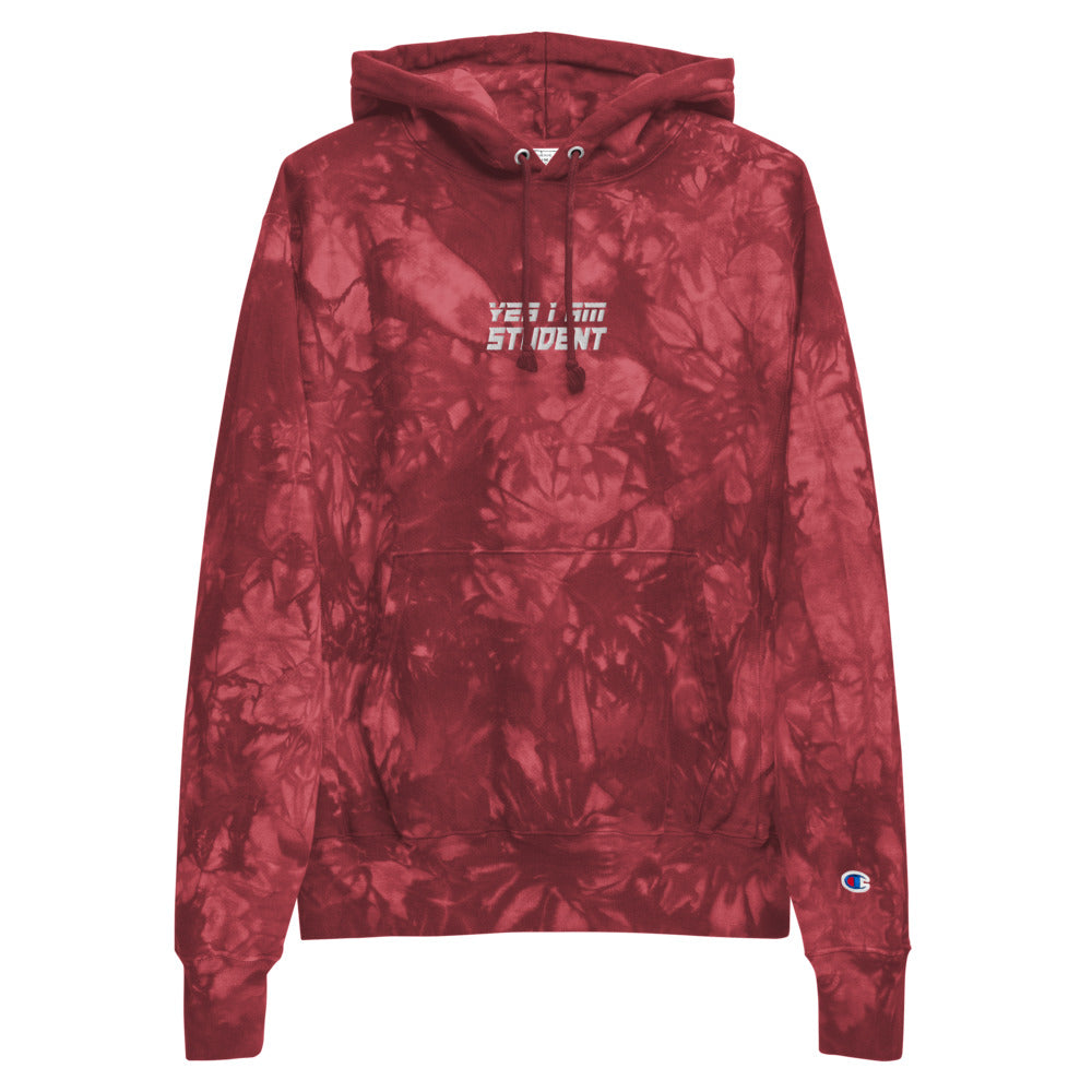 Yes I Am student Champion embroidery hoodie
