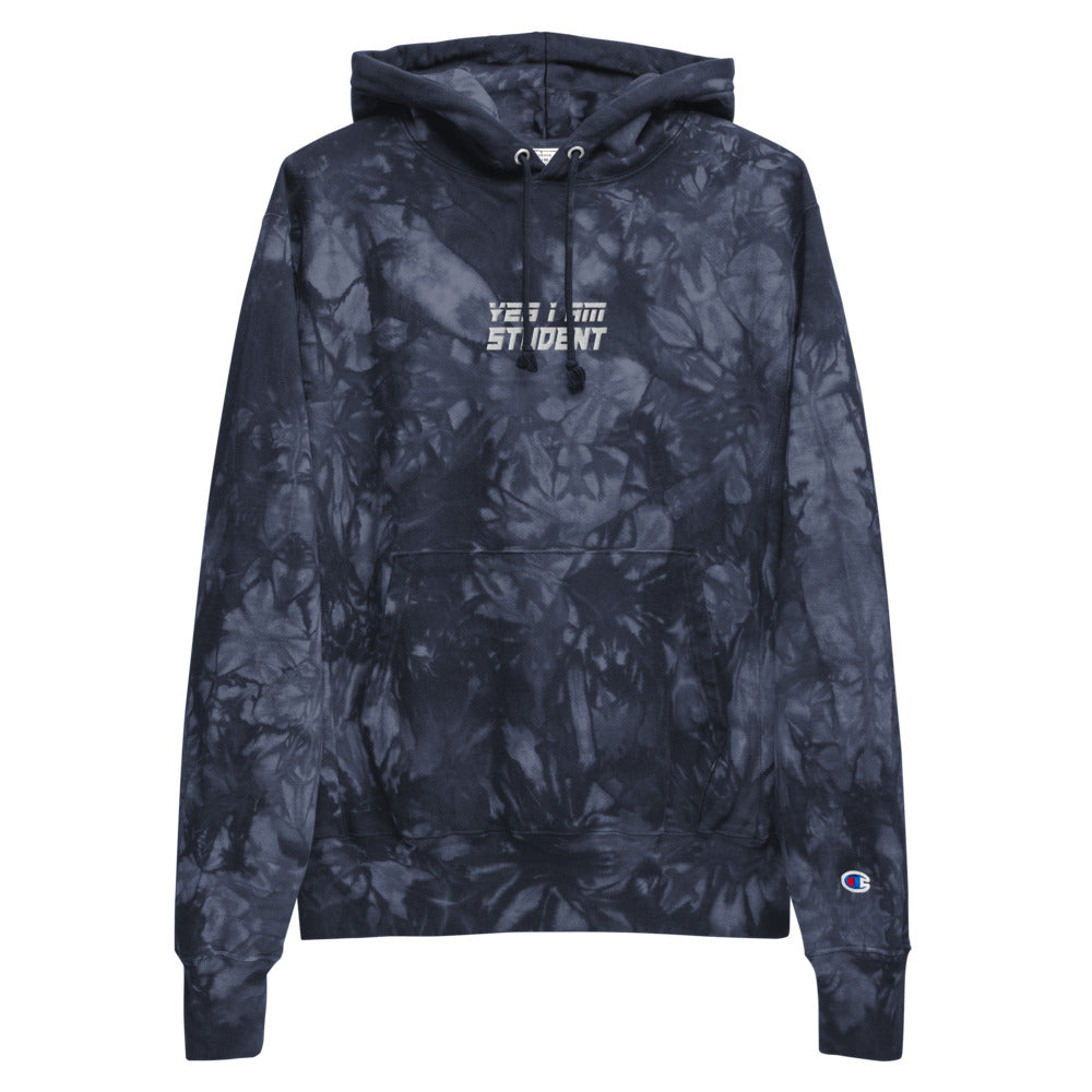 Yes I Am student Champion embroidery hoodie