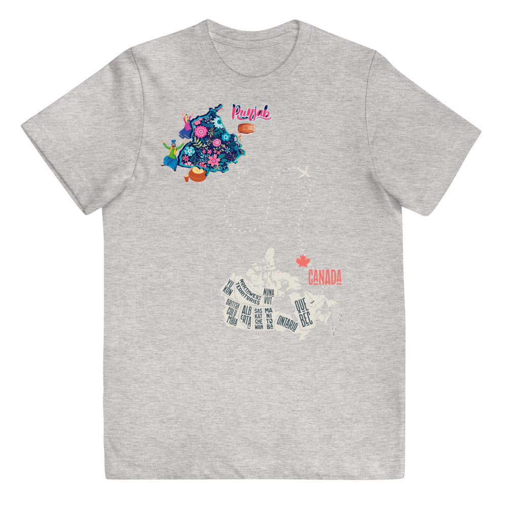 Punjab to Canada Youth jersey t-shirt
