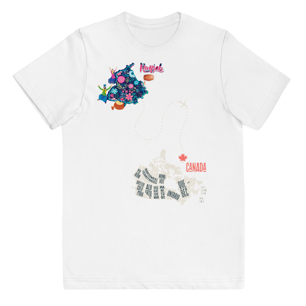 Punjab to Canada Youth jersey t-shirt