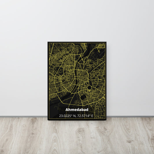 Ahmedabad Map Canvas