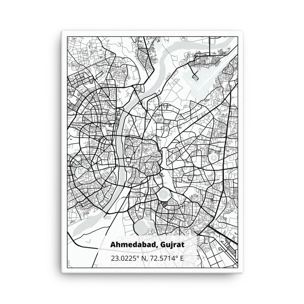 Ahmedabad Map Canvas