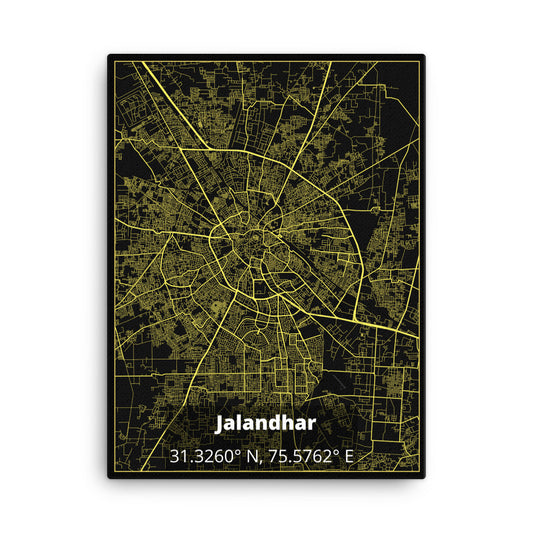 Jalandhar Map Canvas