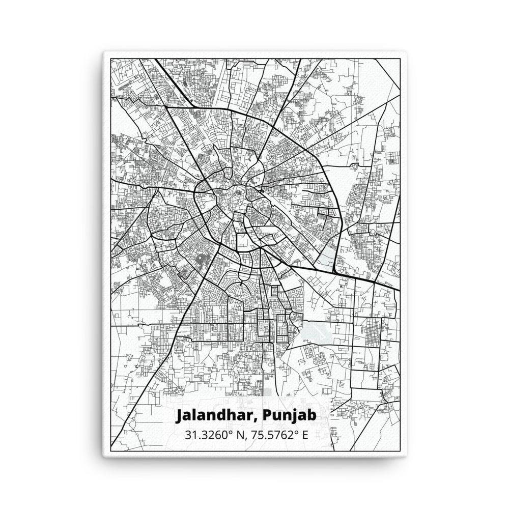 Jalandhar Map Canvas