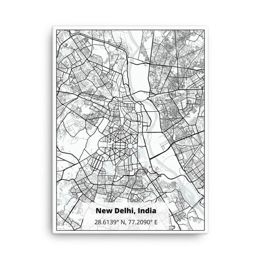 Delhi Map Canvas