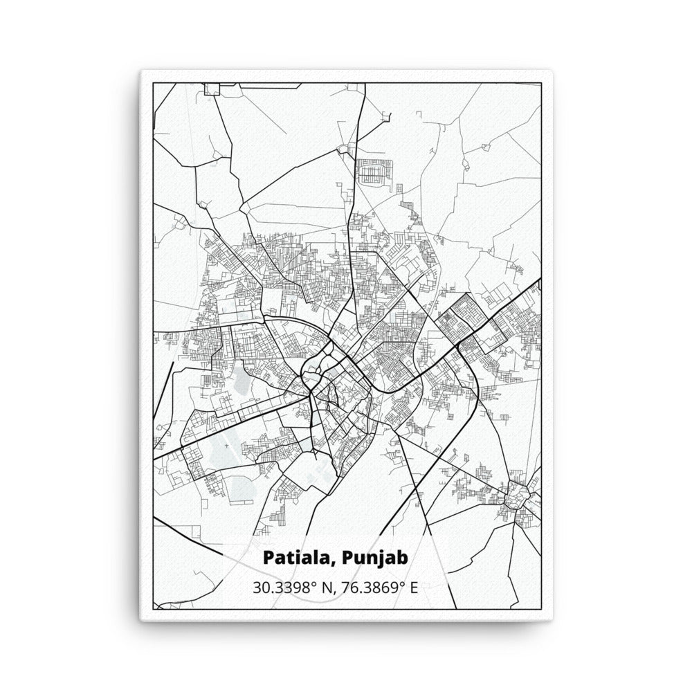 Patiala Map Canvas
