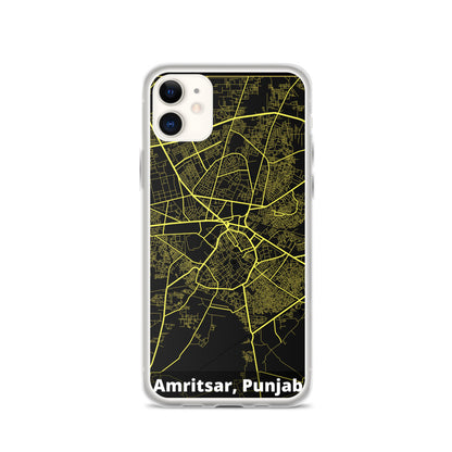 Amritsar Map iPhone Case