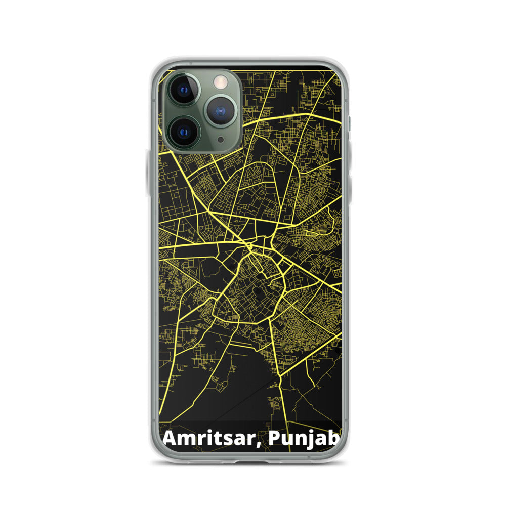 Amritsar Map iPhone Case