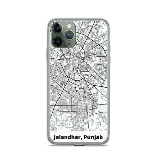 Jalandhar Map iPhone Case