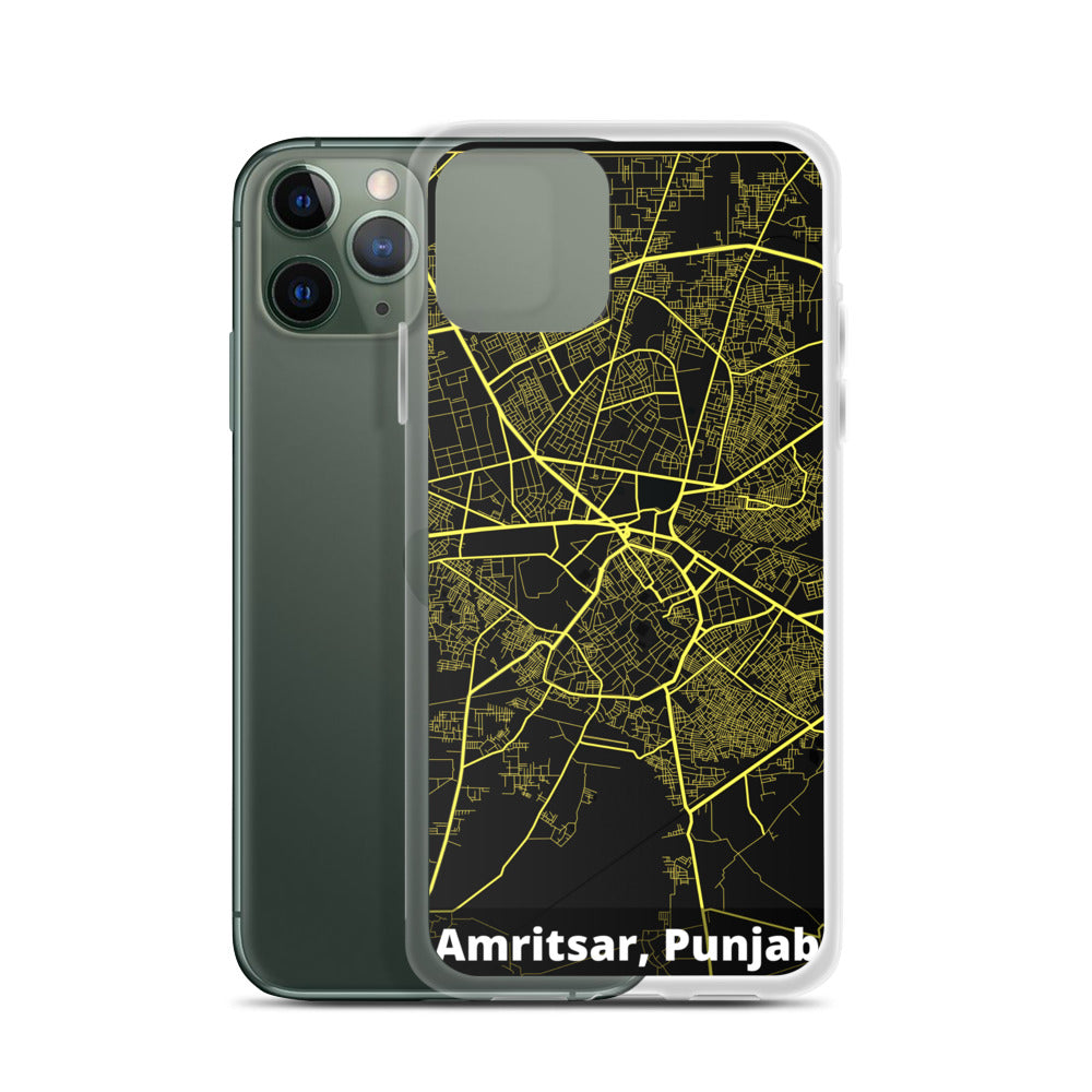 Amritsar Map iPhone Case