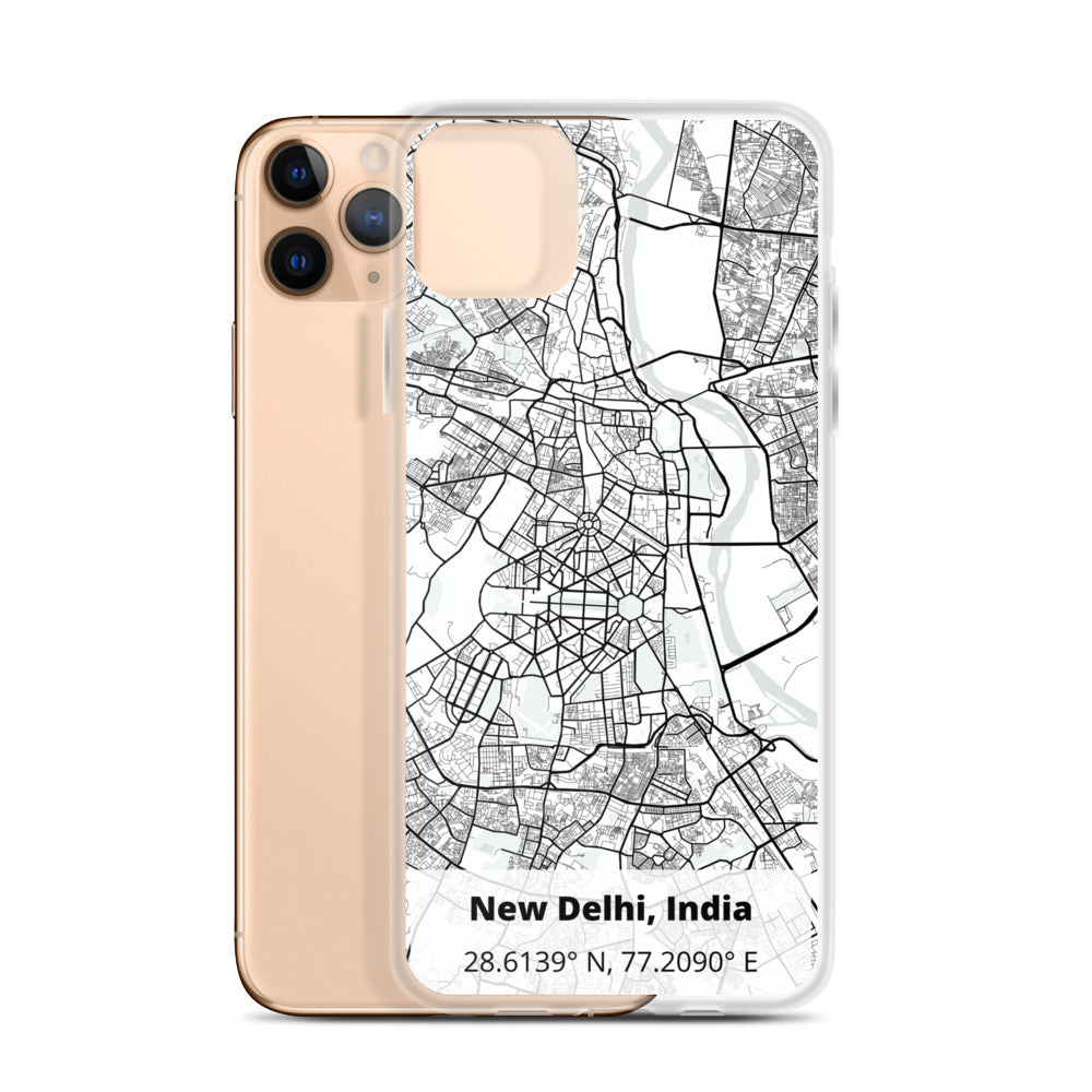 Delhi Map iPhone Case