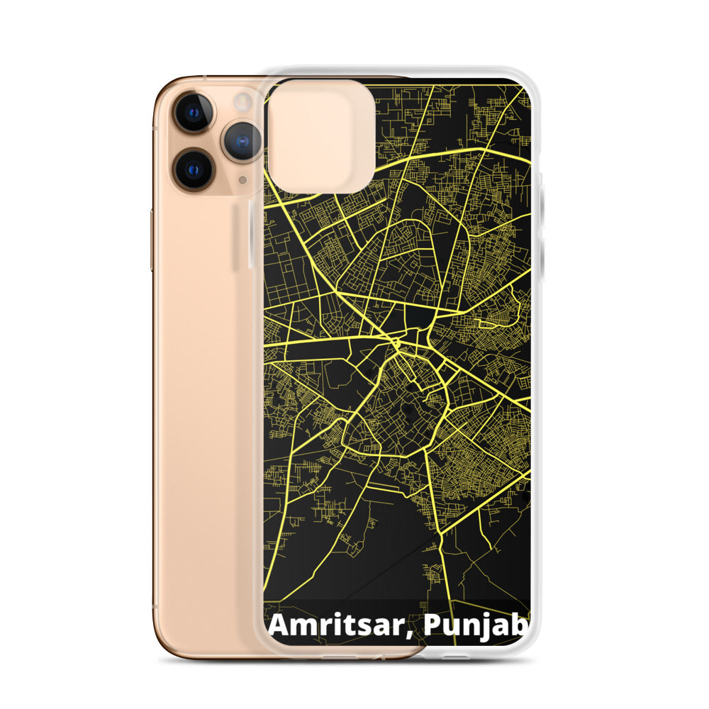 Amritsar Map iPhone Case