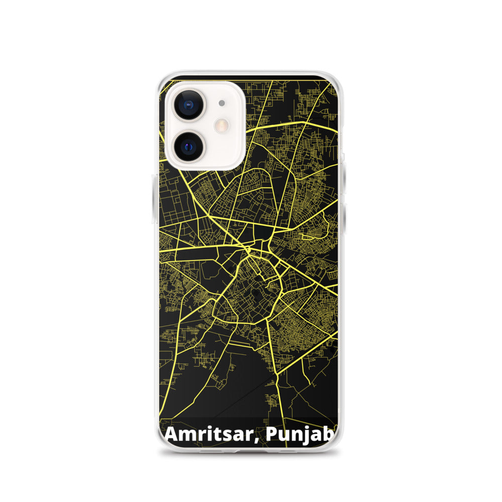 Amritsar Map iPhone Case