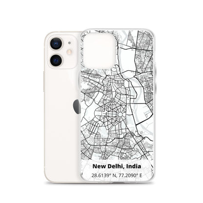 Delhi Map iPhone Case