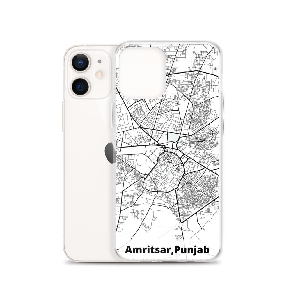 Amritsar Map iPhone Case