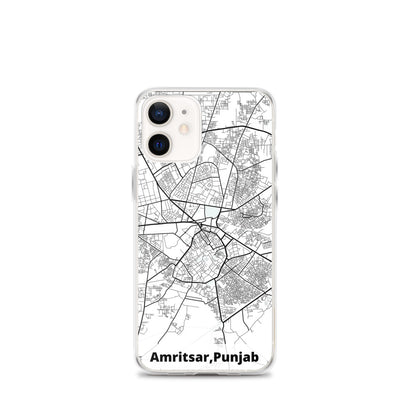 Amritsar Map iPhone Case