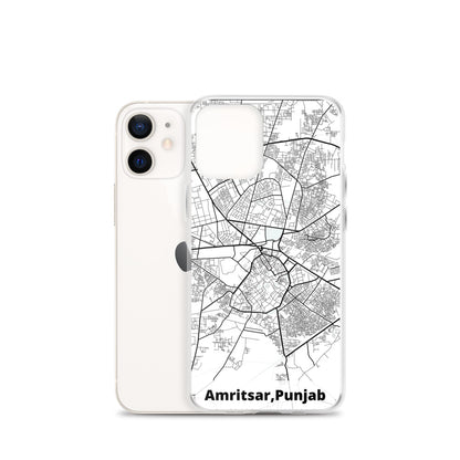 Amritsar Map iPhone Case