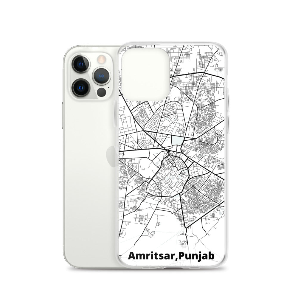 Amritsar Map iPhone Case