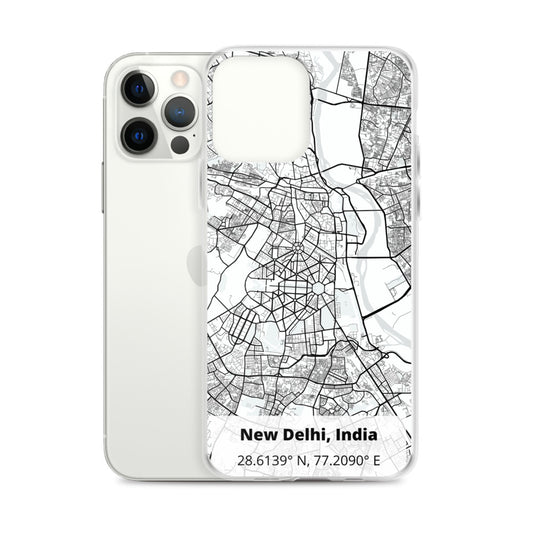 Delhi Map iPhone Case