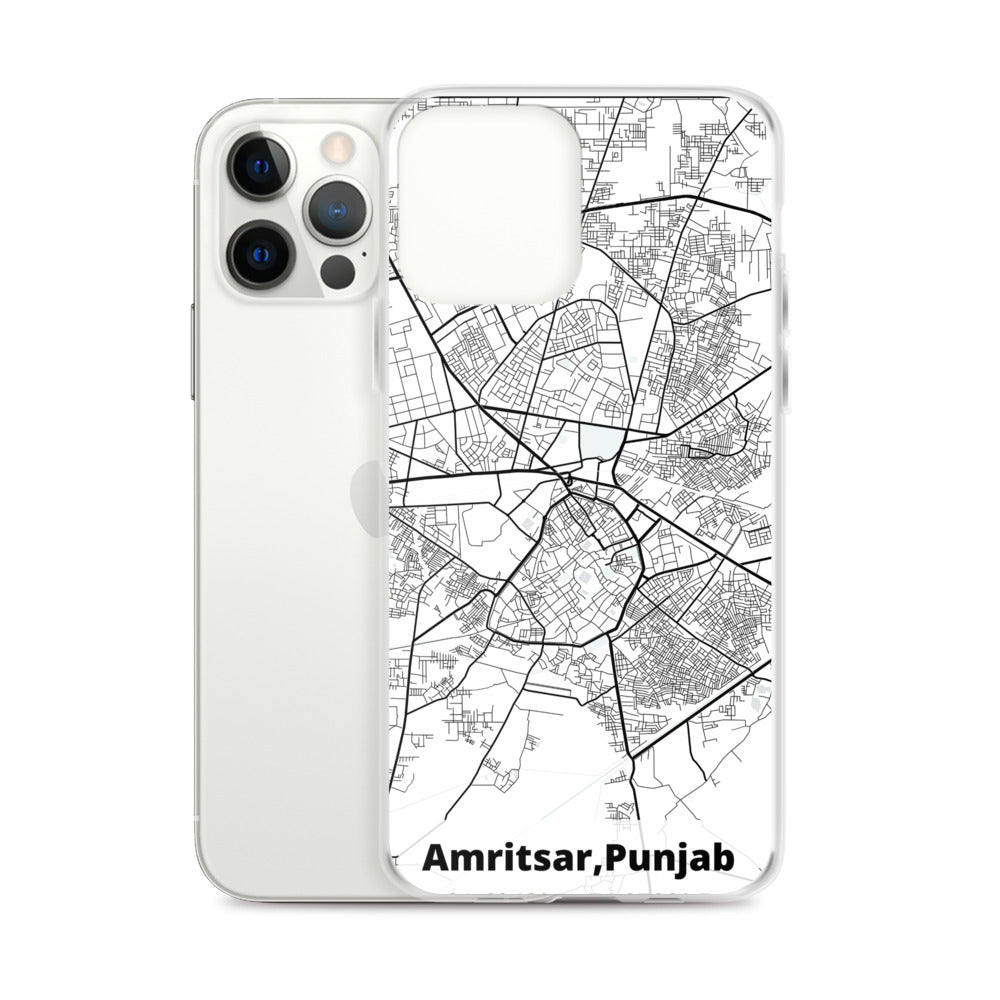 Amritsar Map iPhone Case