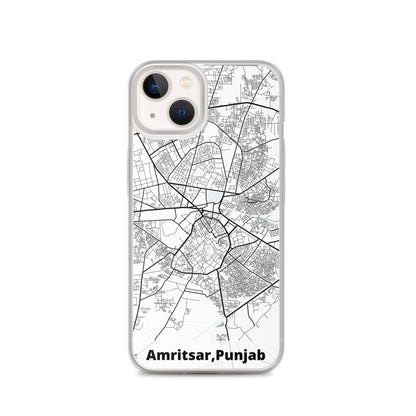 Amritsar Map iPhone Case
