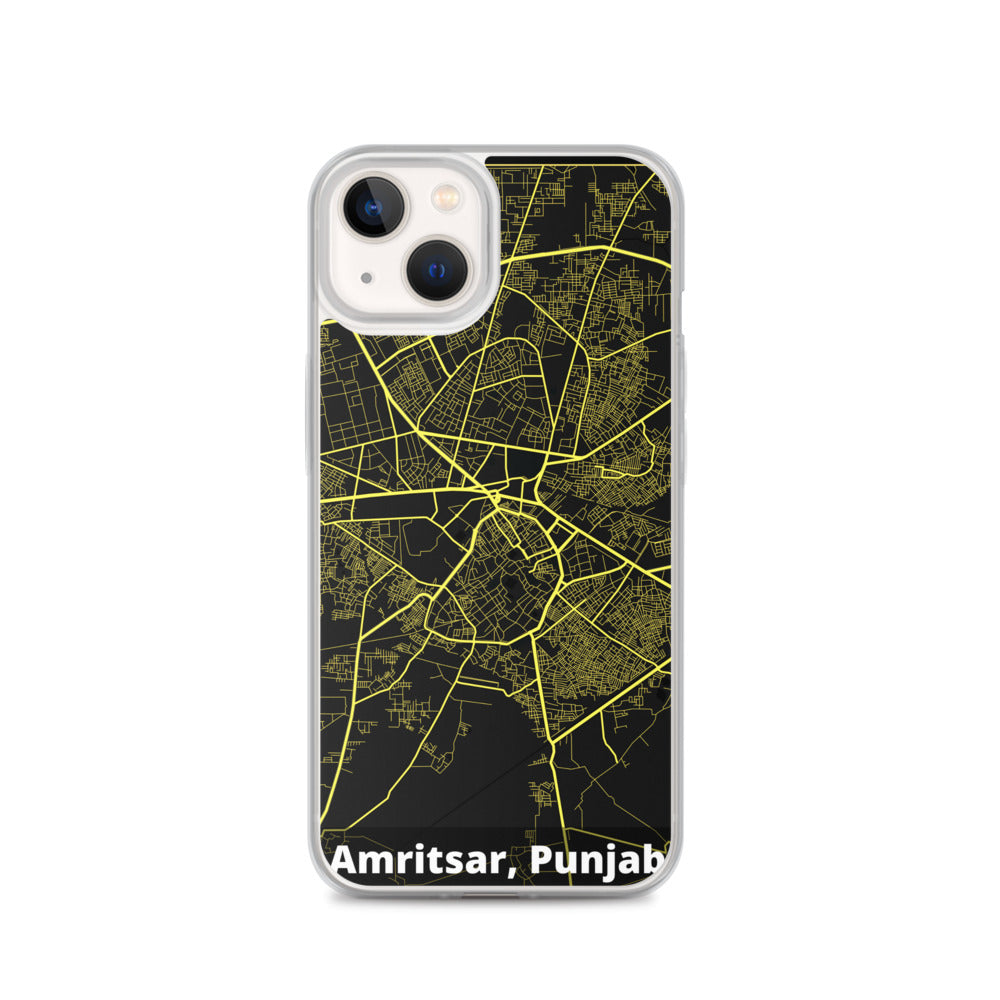 Amritsar Map iPhone Case