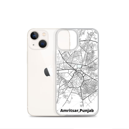 Amritsar Map iPhone Case