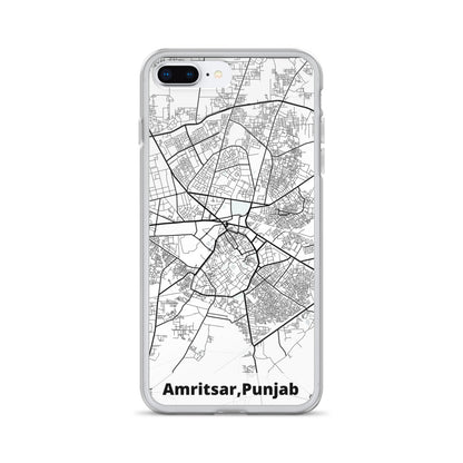 Amritsar Map iPhone Case