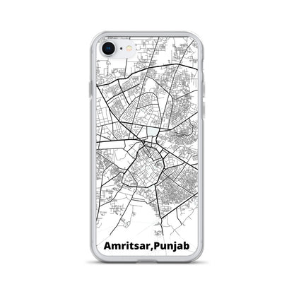 Amritsar Map iPhone Case