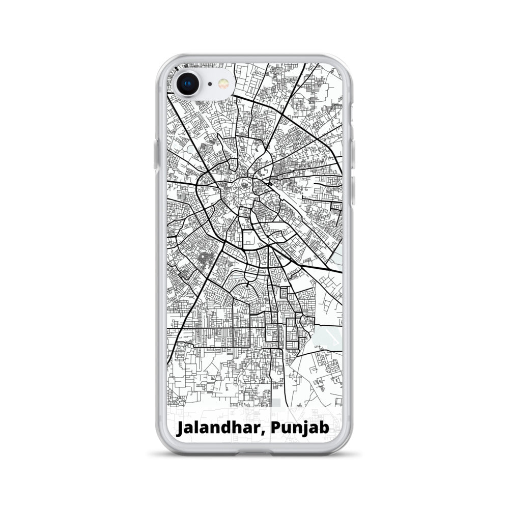 Jalandhar Map iPhone Case