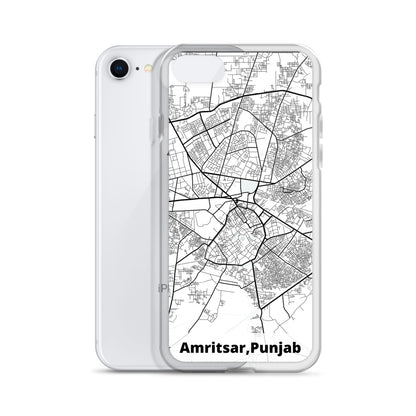 Amritsar Map iPhone Case