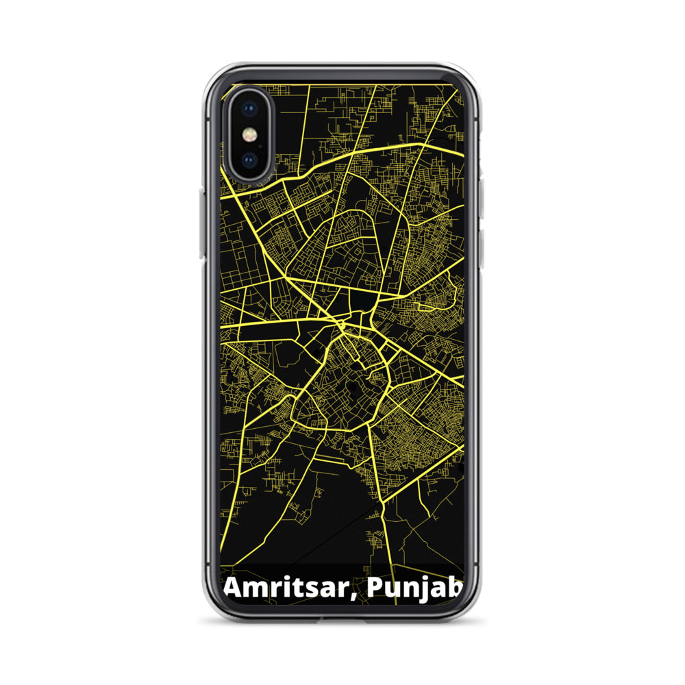 Amritsar Map iPhone Case