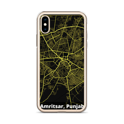 Amritsar Map iPhone Case