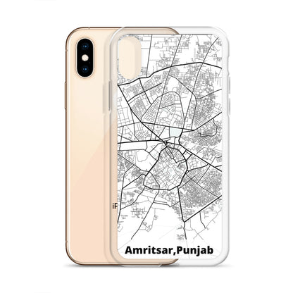 Amritsar Map iPhone Case