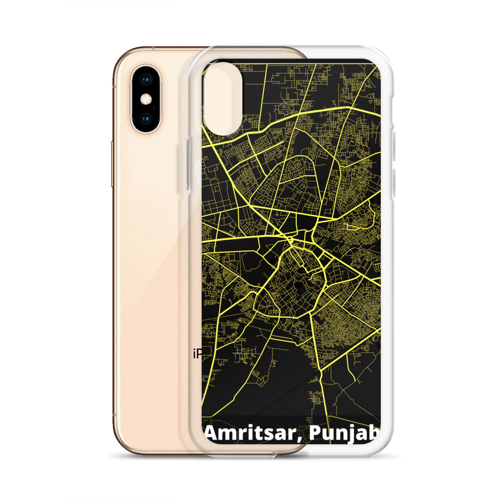 Amritsar Map iPhone Case