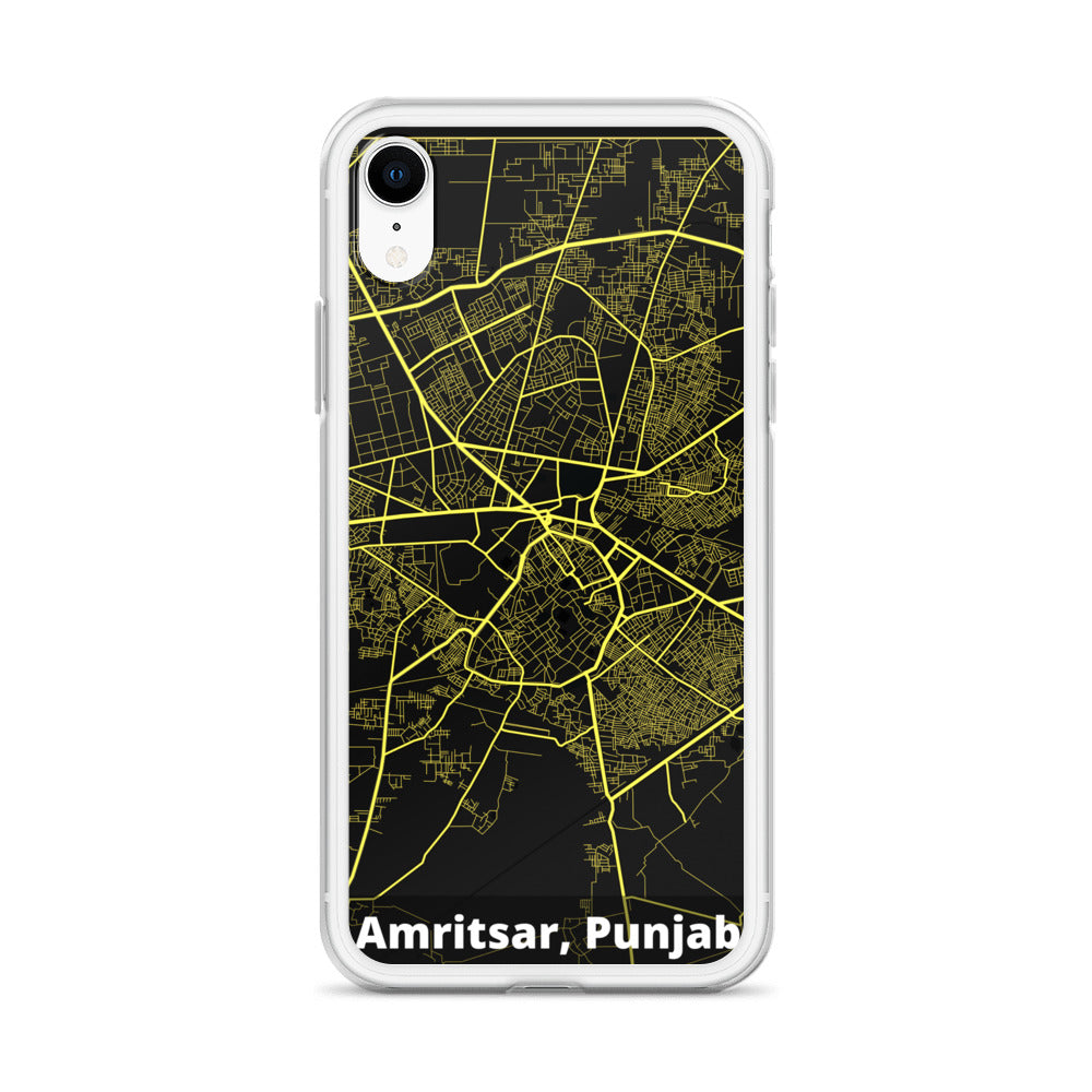 Amritsar Map iPhone Case