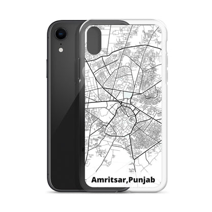 Amritsar Map iPhone Case