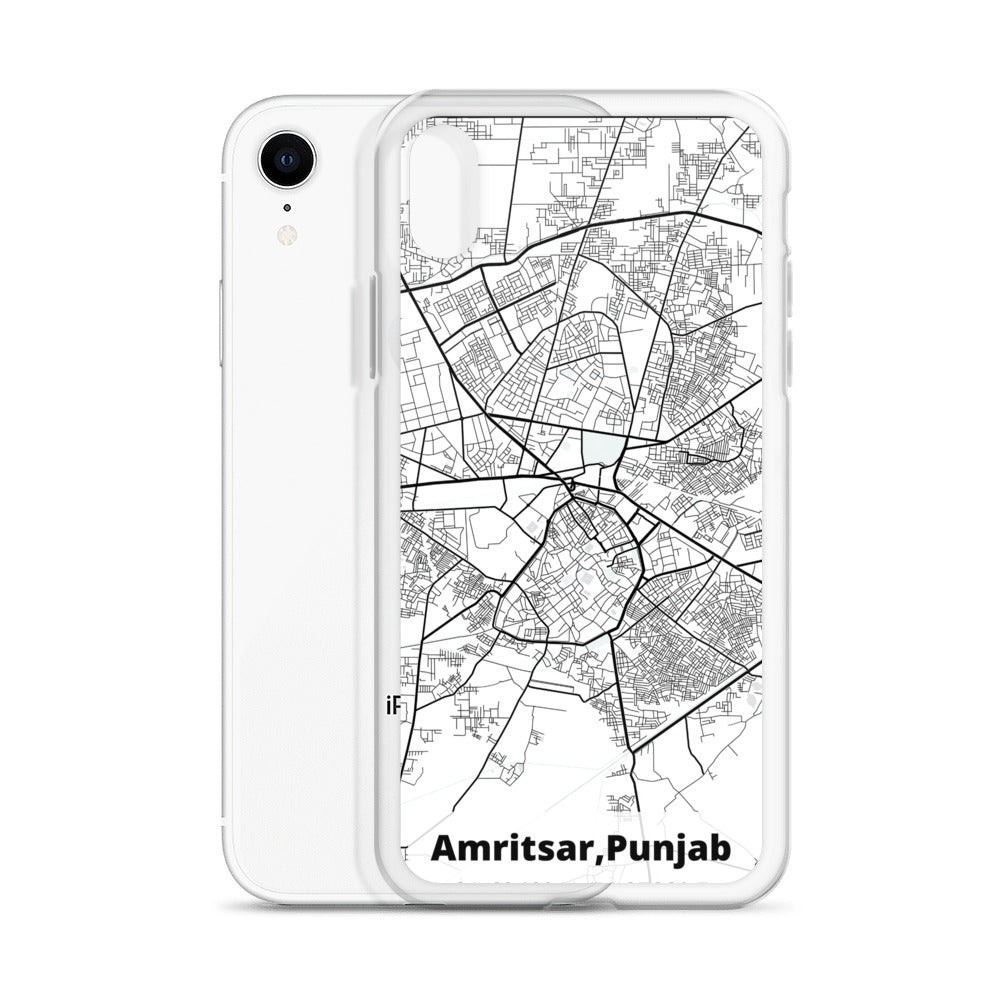 Amritsar Map iPhone Case