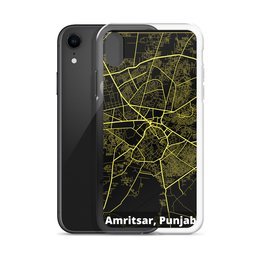 Amritsar Map iPhone Case