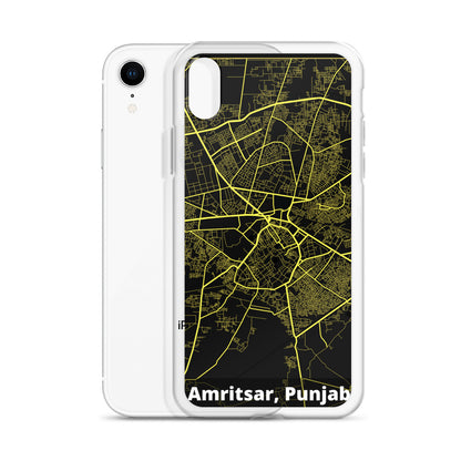 Amritsar Map iPhone Case