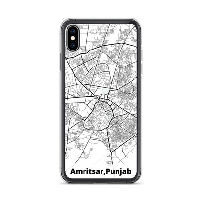 Amritsar Map iPhone Case