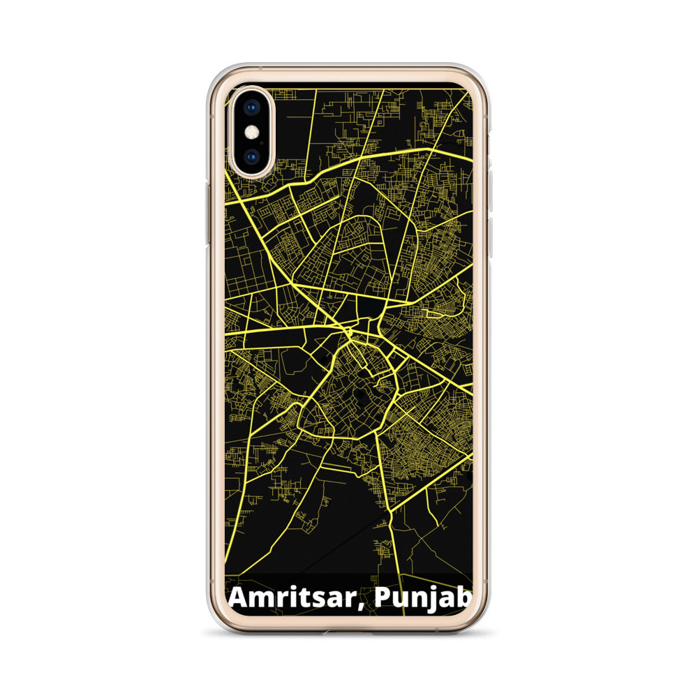 Amritsar Map iPhone Case