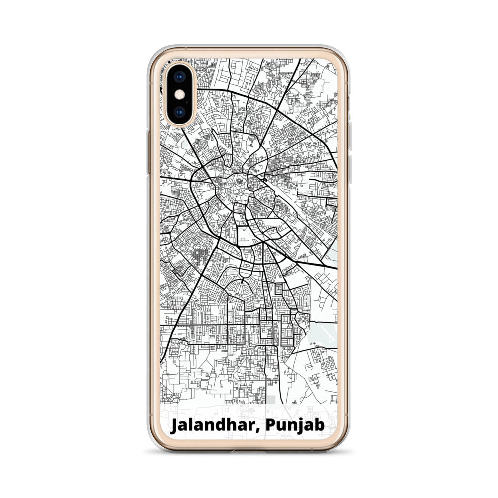 Jalandhar Map iPhone Case