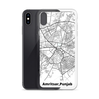 Amritsar Map iPhone Case