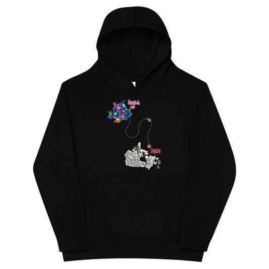 Punjab To Canada Kids fleece hoodie