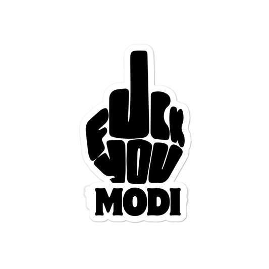 Fuck modi Bubble-free stickers